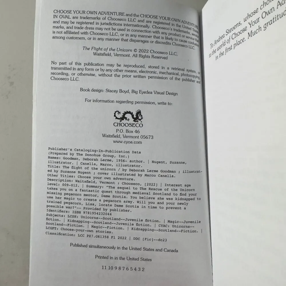 The Flight of the Unicorn (Choose Your‎ Own Adventure) Paperback – June 20, 2022